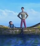 Boat Father and Daughter