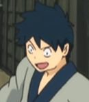 Child Outside Barbershop