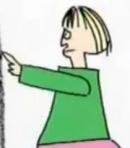 Green Sweatered Woman