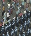 Residents and Police Officers