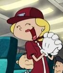 English Flight Waitress