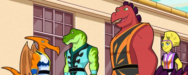 Kung Fu Dino Posse Banner