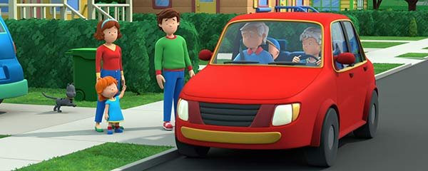 Caillou: Adventures with Grandma and Grandpa Banner