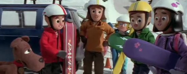 Davey & Goliath's Snowboard Christmas Banner