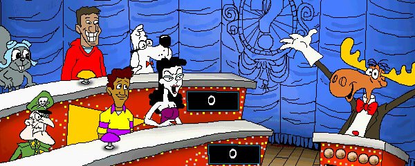 Rocky & Bullwinkle's Know-It-All Quiz Game Banner